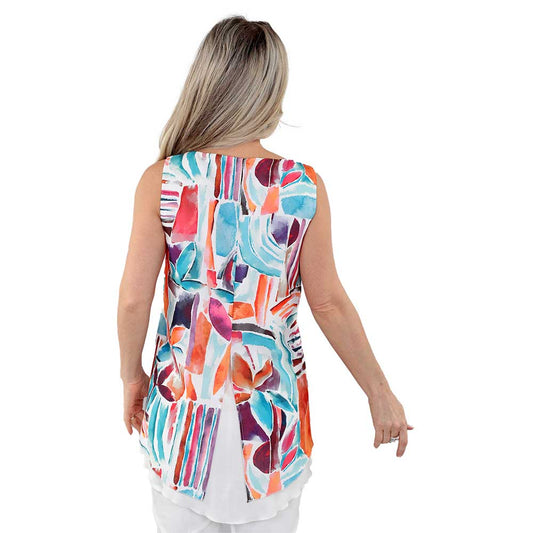 Sleeveless Layered Top – A Bold & Breezy Essential