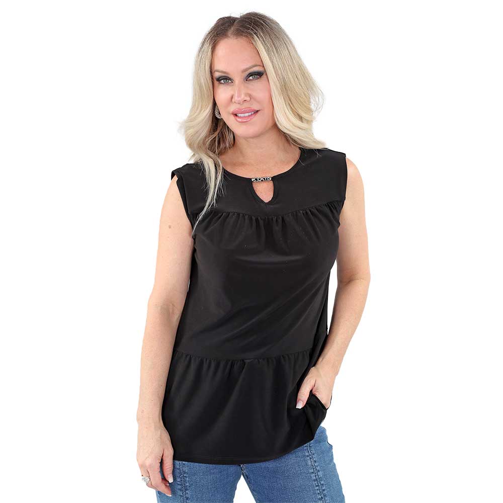 Black Sleeveless Top – Effortless Elegance & Comfort