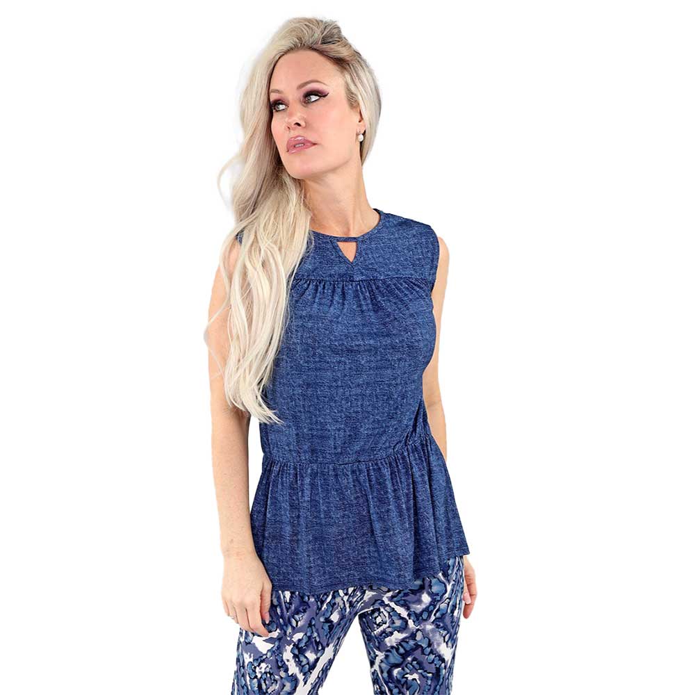 Denim Sleeveless Top – Effortless Elegance and Everyday Comfort