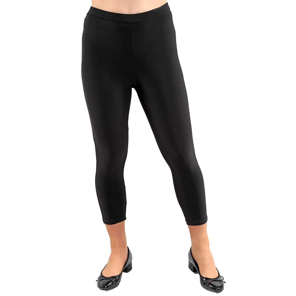 Interlock Twist Yarn Capri Leggings – Sleek & Comfortable Elegance