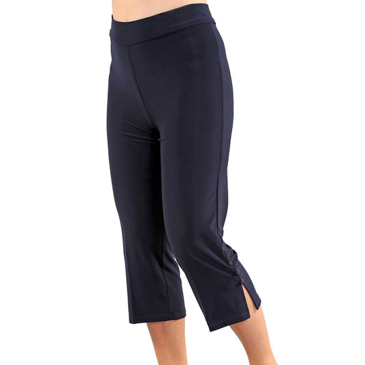 Cropped Pants with Buttons & Slits – Classic Elegance with a Modern Twist