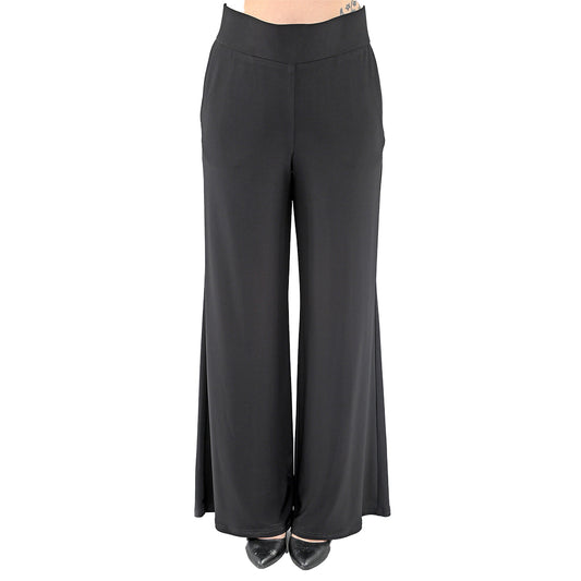 Flow and Flair: Wide-Leg ITY Pants with Pockets 💃🖤